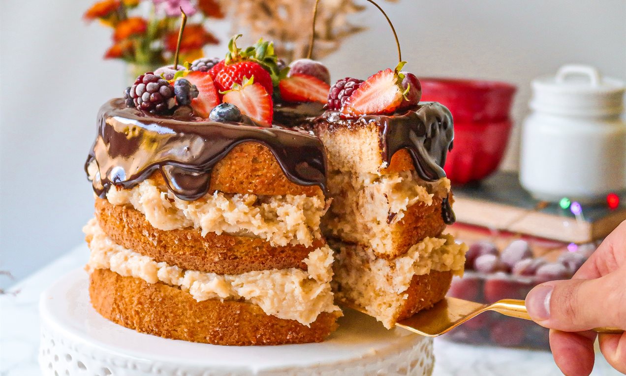 Naked Cake de Nozes