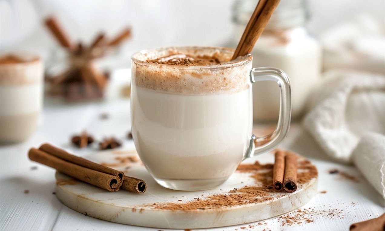 Chá Latte de Coco
